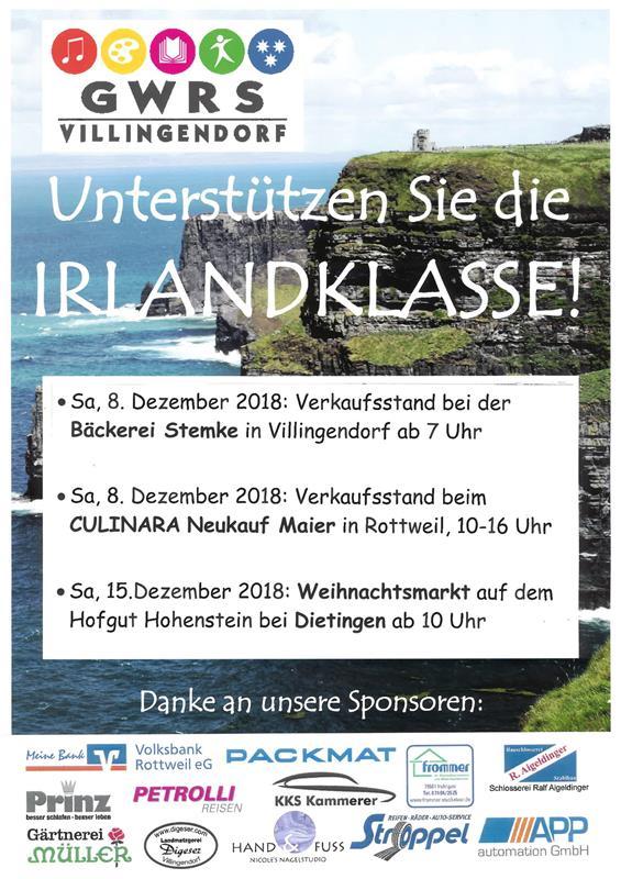 2018 11 22 HP Flyer Verkaufsaktionen Irlandklasse 2018