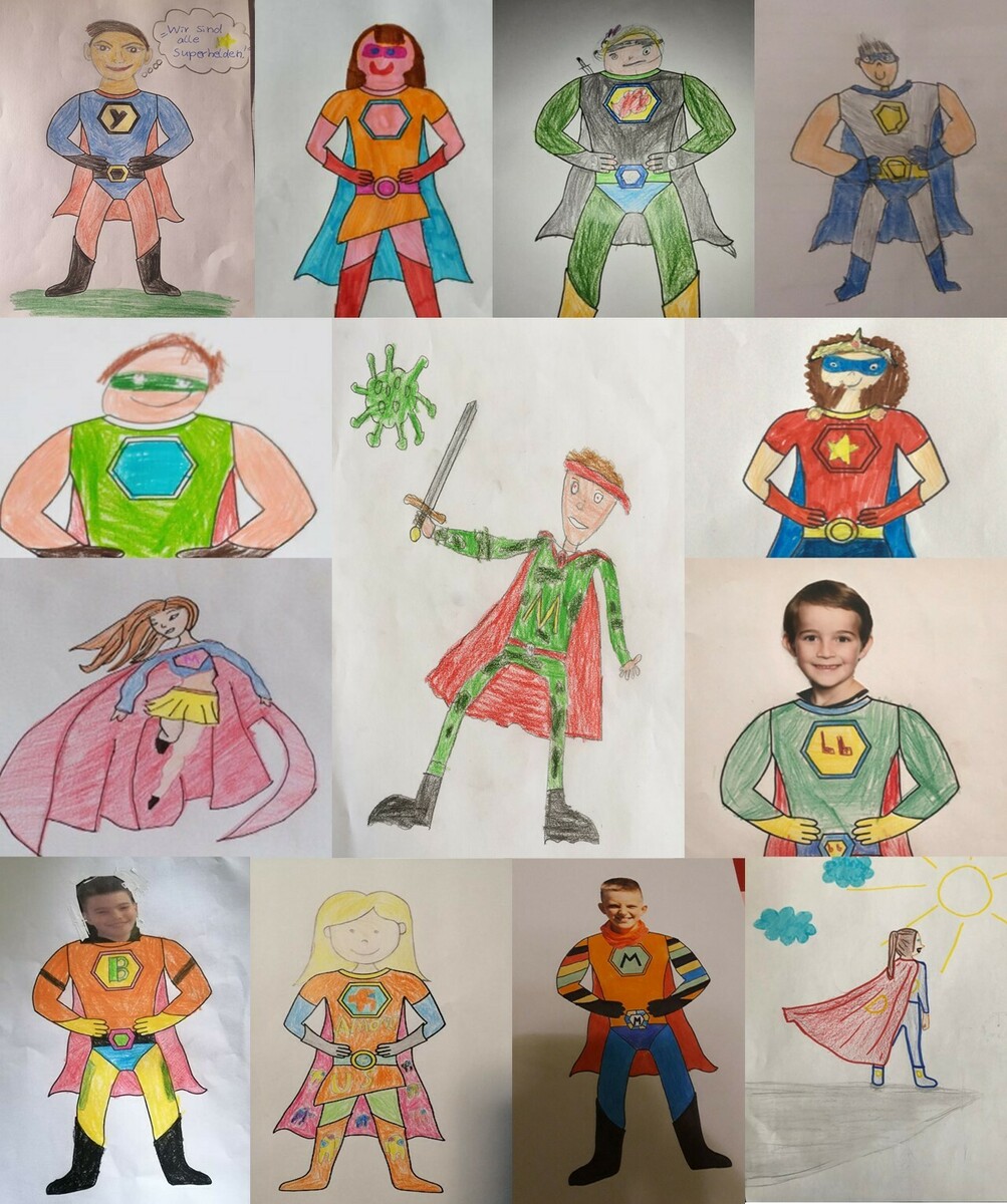 Superhelden Collage