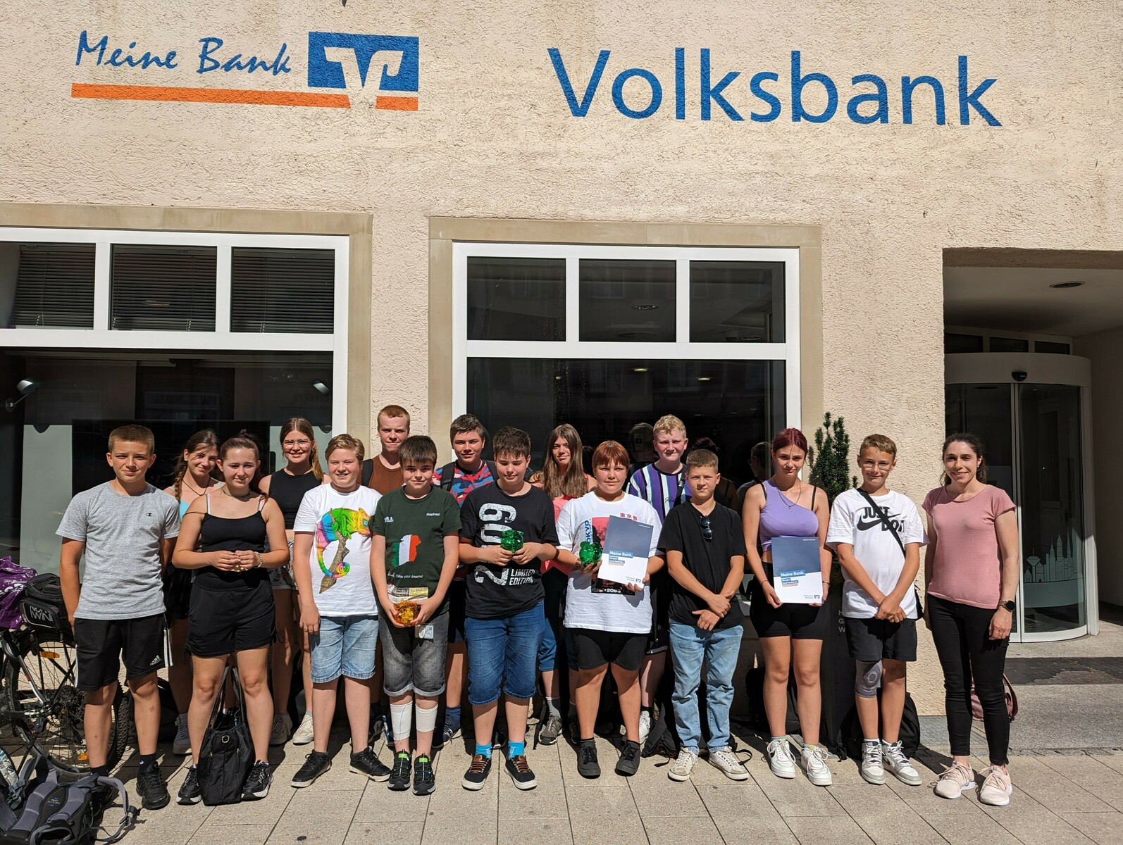 Irlandklasse absolviert Workshop bei der Volksbank Rottweil 