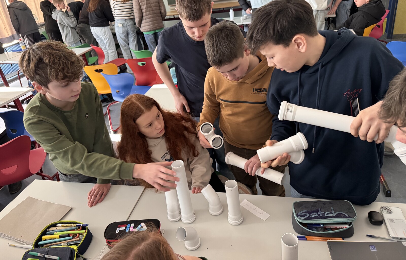 Maurer Gruppe als Ausbildungsbotschafter zu Besuch in Klassenstufe 8