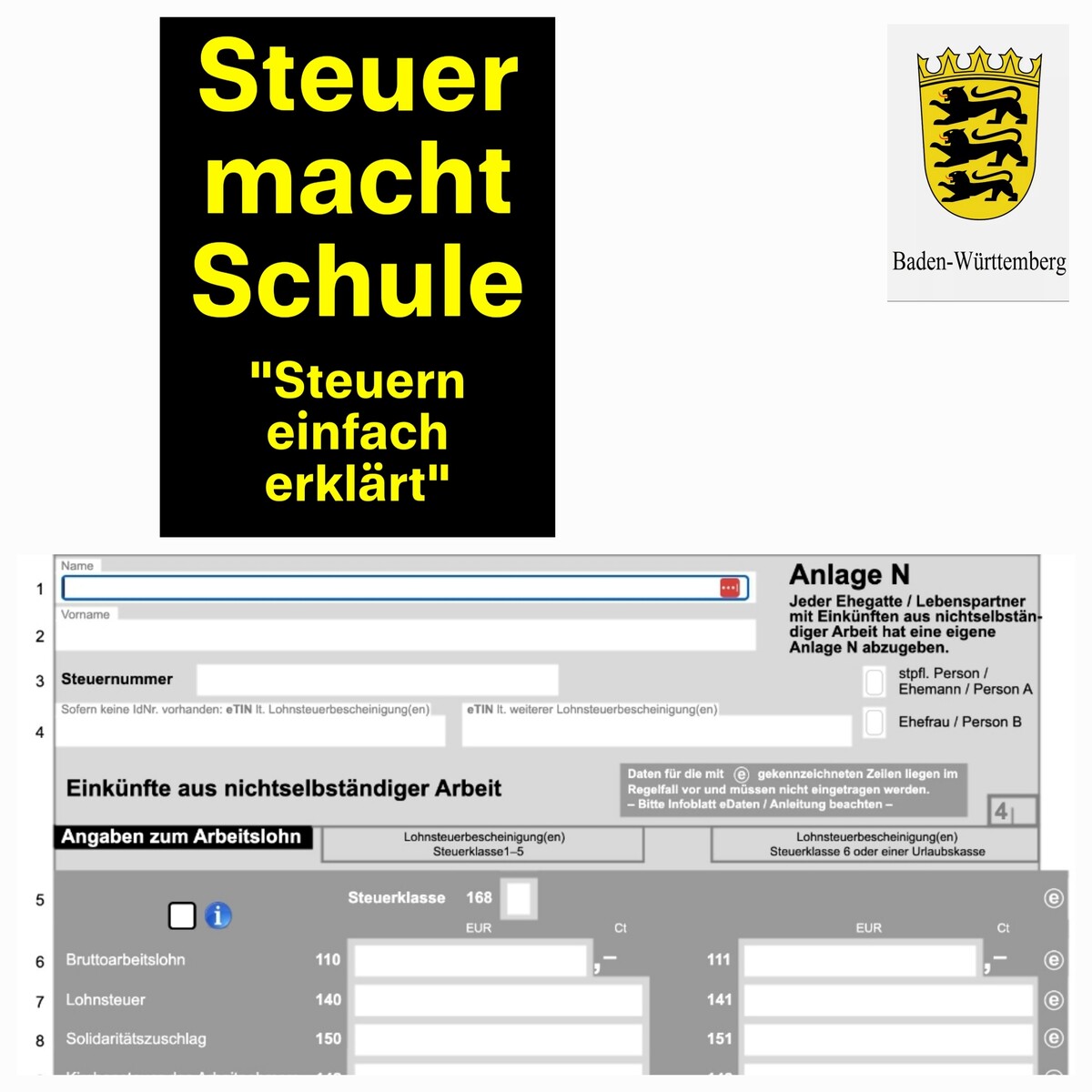 "Steuern einfach erklärt" – Finanzamt zu Besuch an der GWRS Villingendorf