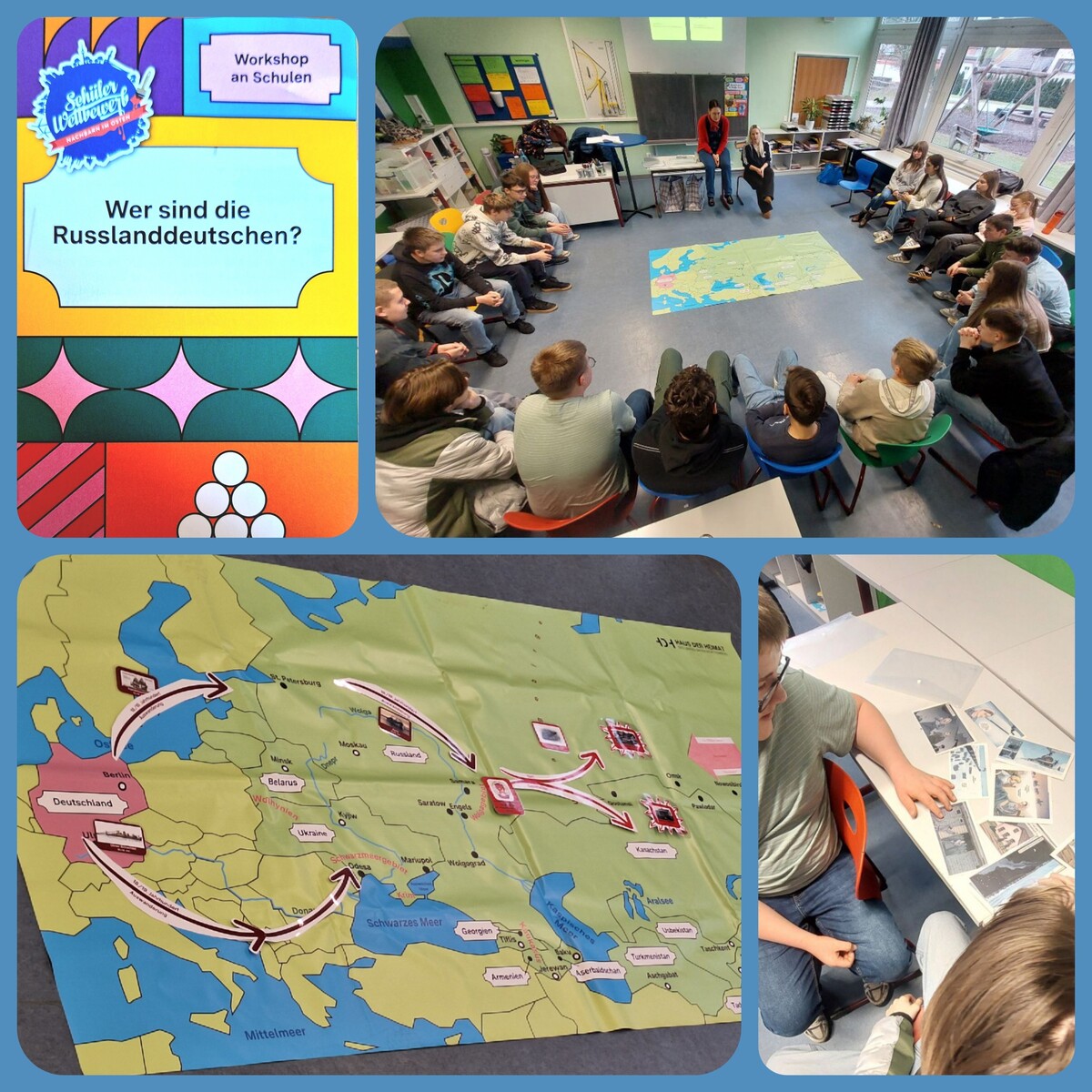 Workshop der 9. Klässler – „Wer sind die Russlanddeutschen?“