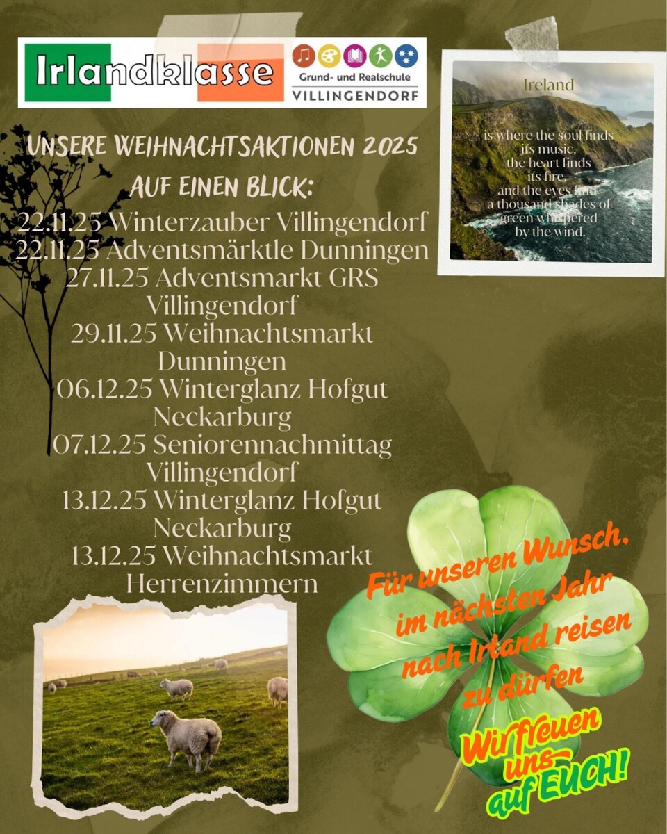 Weihnachtsaktionen Übersicht