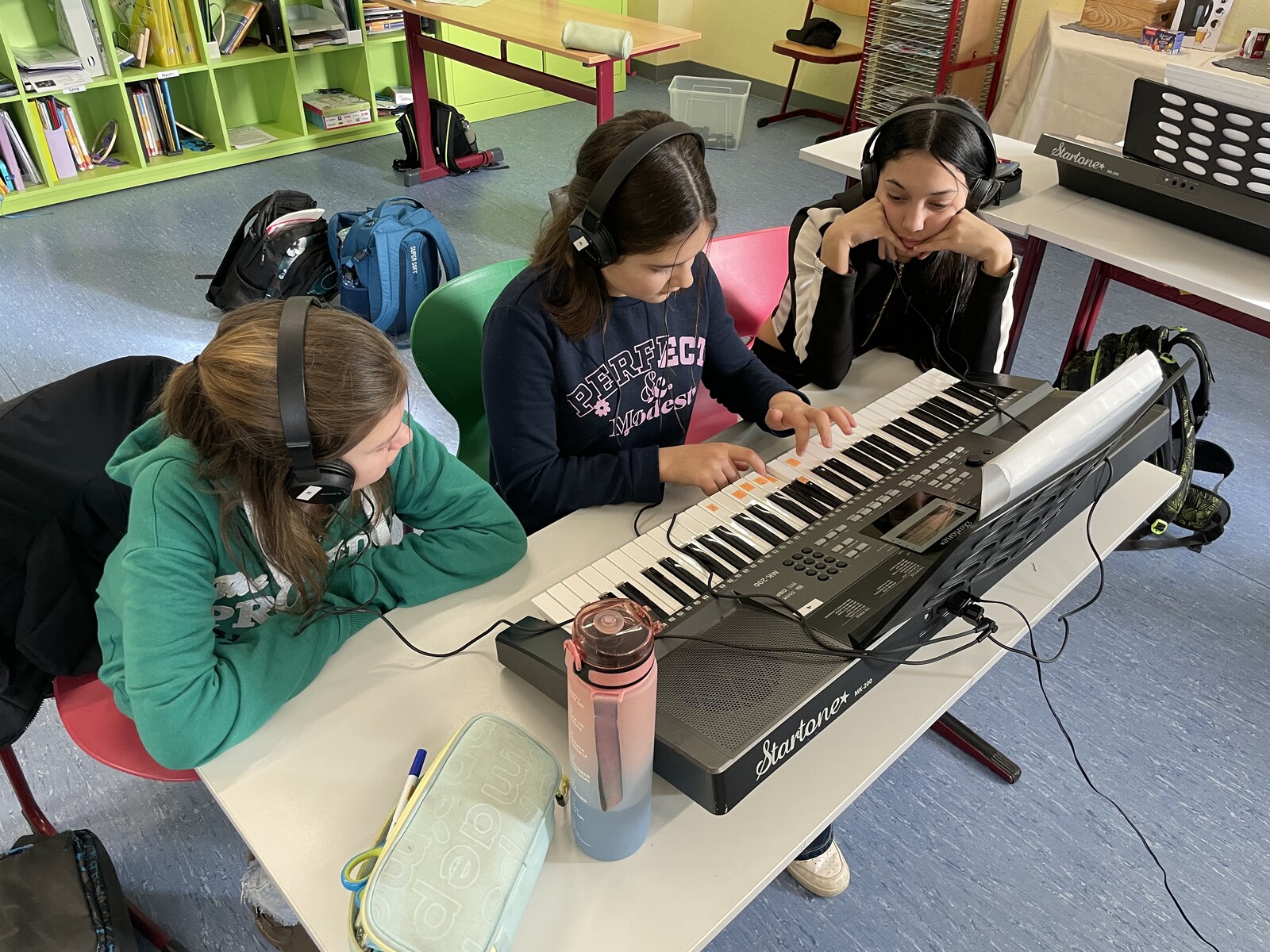Keyboardspielen im Musikunterricht