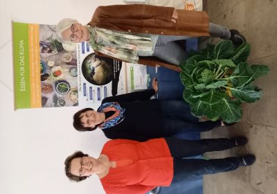 von links nach rechts: Irene Günzler, Waltraud Geisen und Annemarie Mauerlechner vom Forum Ernährung