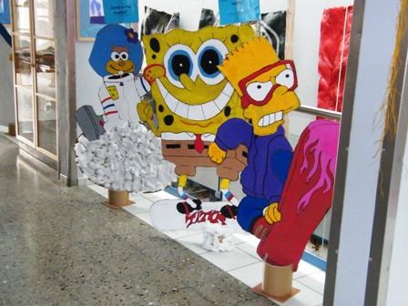 Sandy, Spongebob und Bart grüßen!