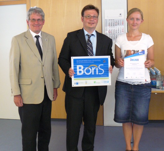 Alexander Fritz, IHK Schwarzwald-Baar-Heuberg, Rainer Kropp-Kurta, Schulleiter, Eugenia Remisch, Lehrerin u.a. in der Berufsorientierung