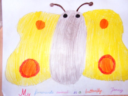 Jenny´s favourite animal is a butterfly